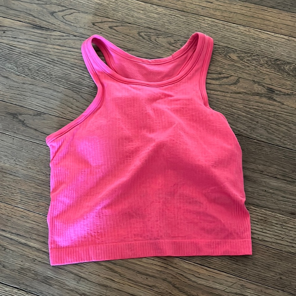 Ebb to Street Cropped Racerback Tank Top (Size: 6)
